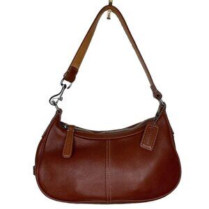 Vtg COACH Legacy Hampton Demi Hobo Bag 7593 Brown Leather Shoulder Baguette